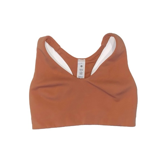 Lululemon nude pink Savannah in alignment racerback v-neck pullover sports bra - Picture 1 of 8